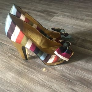Coach pumps - multi colored. Size 7.5